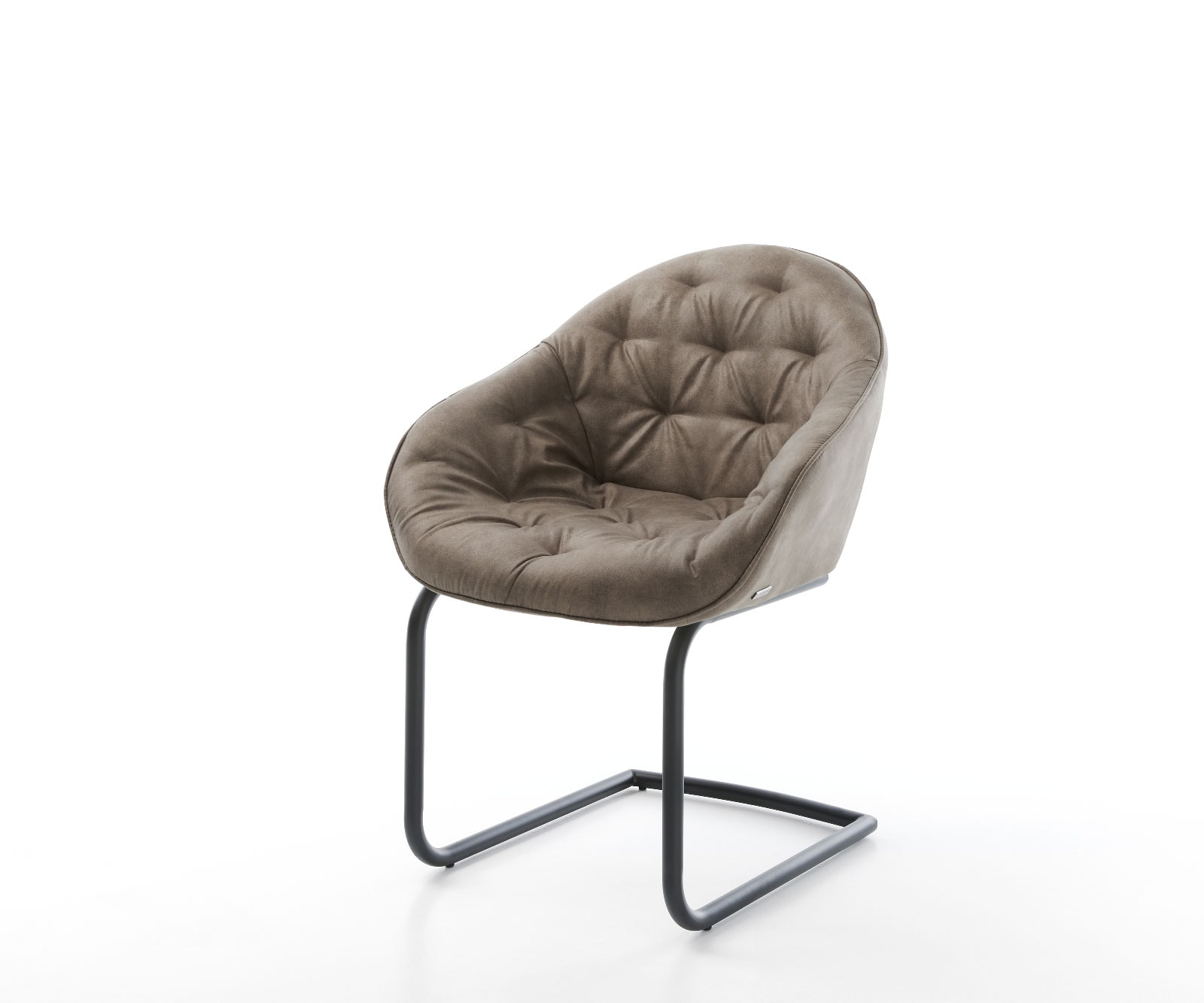 Cantilever Gaio-Flex taupe vintage cantilever rond noir